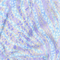 Shimmer Wild Thing - Zebra Blue Purple Metallic Yardage
