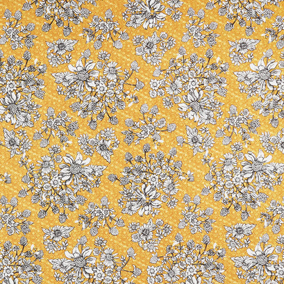 Show Me the Honey - Floral Yellow Yardage