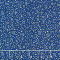 Signs from Above - Allover Symbols Navy Metallic Yardage Primary Image