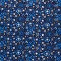 Signs from Above - Celestial Motifs Navy Metallic Yardage Primary Image