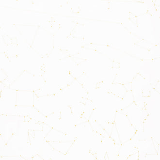 Signs from Above - Constellation Map Cream Metallic Yardage