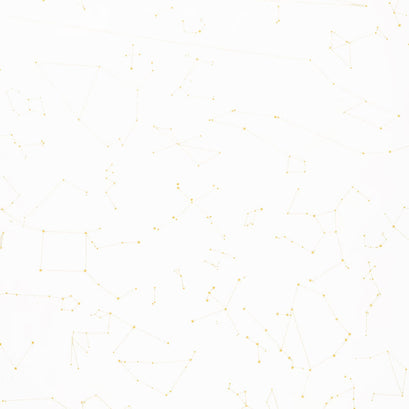 Signs from Above - Constellation Map Cream Metallic Yardage