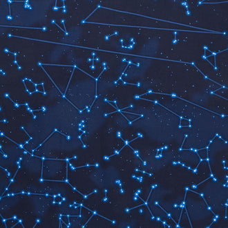 Signs from Above - Constellation Map Navy Yardage