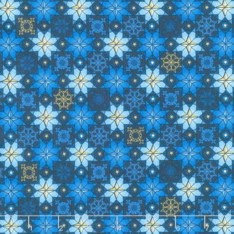 Signs from Above - Star Tiles Royal Metallic Yardage