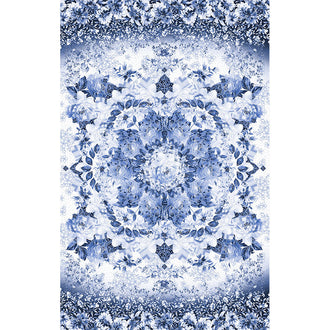 Silver Jubilee - Floral White Silver Metallic Panel