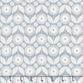 Silverstone - Flowers Steel Metallic Yardage Primary Image