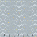 Silverstone - Flowers Steel Metallic Yardage