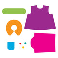Sizzix Bigz Plus Q Die - Doll Apparel Top by Kid Giddy