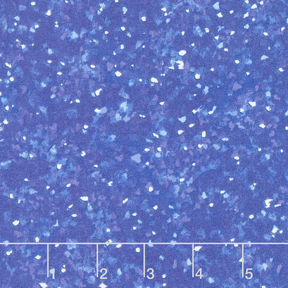 Ski Town - Snowy Dots Dark Periwinkle Yardage