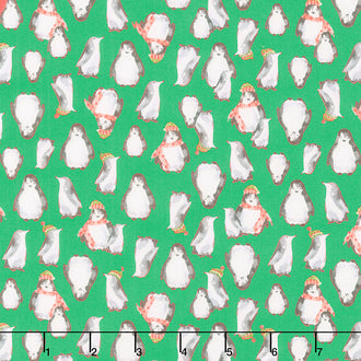 Snow Day - Penguins Green Yardage