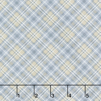 Snow is Falling - Plaid Grey Yardage