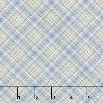 Snow is Falling - Plaid Grey Yardage