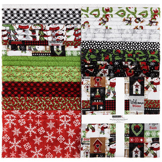 Snow Place Like Home Flannel 10" Squares