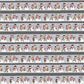 Snow Place Like Home Flannel - Border Stripe Multi Yardage Alternative View #1