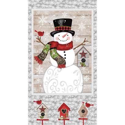 Snow Place Like Home Flannel - Snowman Multi Panel