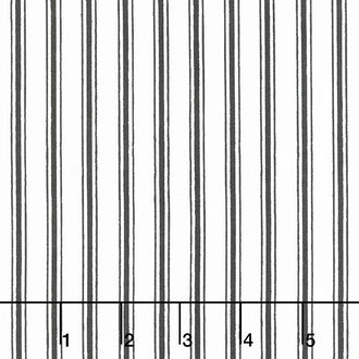 Snow Sweet - Candy Cane Stripe Black Yardage