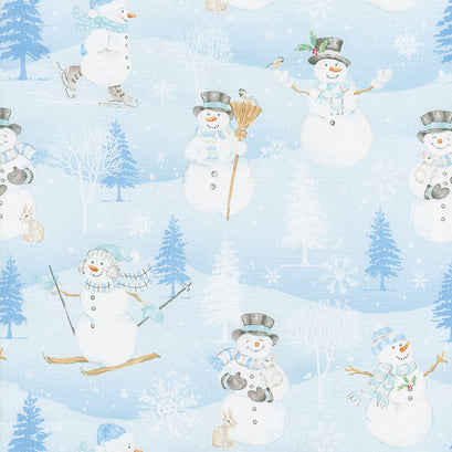 Snow Valley - Scenic Blue Yardage