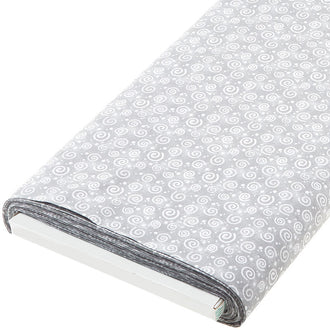 Snow What Fun - Swirls Gray 15 Yard Bolt