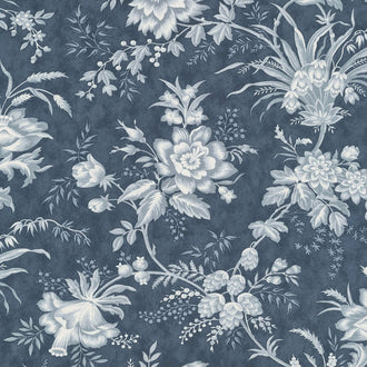 Snowberry - Floral Toile Midnight 108" Wide Backing