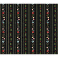 Snowdays Flannel - Snowdays Border Stripe Charcoal Yardage