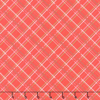 Snowed In - Plaid Red Yardage