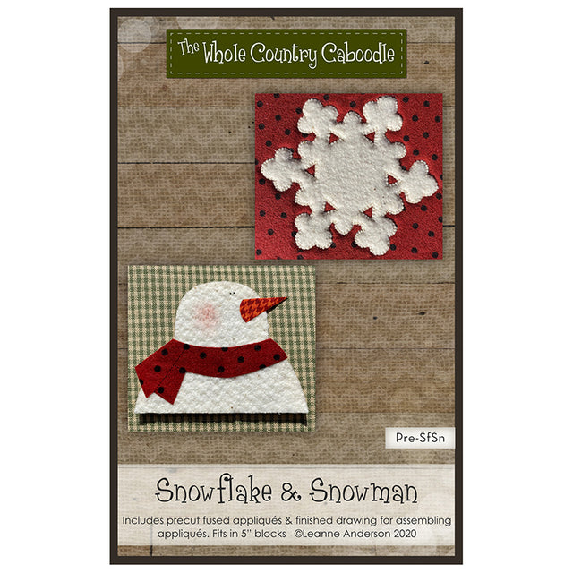 Snowflake & Snowman Precut Fused Appliqué Pack Primary Image