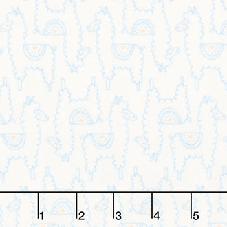 Soft & Sweet - Llama Llama Love Cream Flannel Yardage