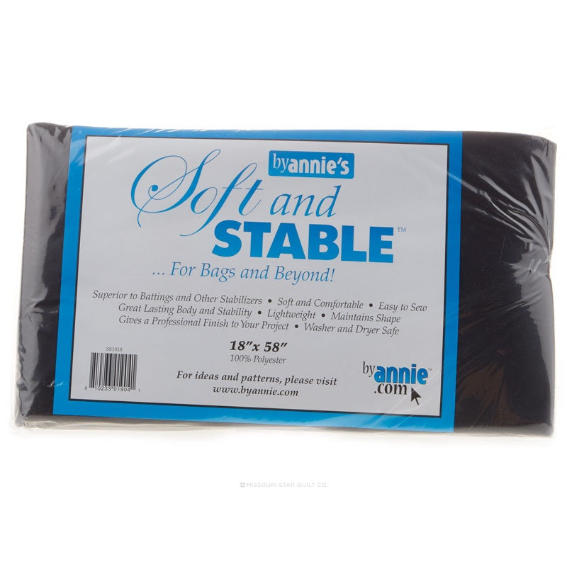 ByAnnie Soft and Stable 18" x 58" Black Polyester Foam