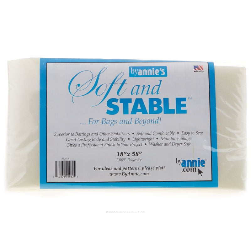 Byannie's Soft and Stable®/foam Stabilizer Interfacing/36 X 58/ssxx36/1  Yard/black/white 