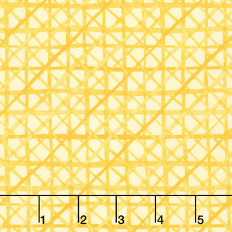 Solana - Criss Cross Buttercup Yardage