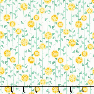 Solana - Stalks Cream Yardage