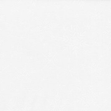 Solitaire Whites - Soft White Delicate Snowflakes Yardage