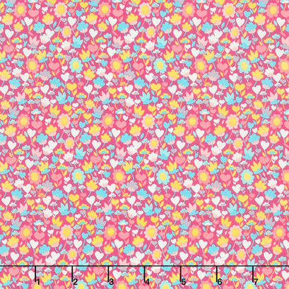 Solstice - Buttercup Fuschia Yardage