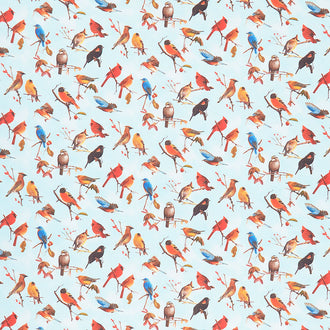 Songbirds Blue Yardage