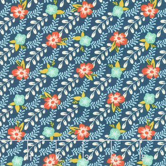 Songbook - Trellis Climb Midnight Yardage