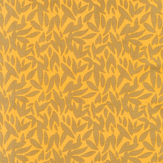 Sonnet Dusk - Leaves Butterscotch Yardage