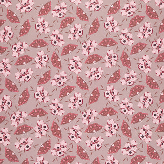 Sonnet Dusk - Moths Taupe Yardage