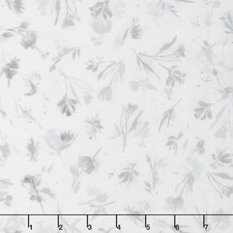 Sounds of the Woods 4 - Branches Flowers Ice Metallic Yardage