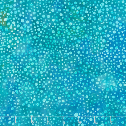 Sparkler Batiks - Dots Turquoise Yardage