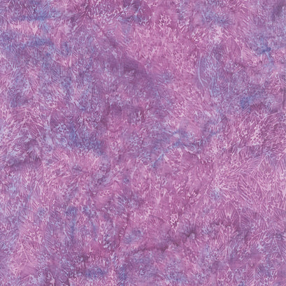 Sparkler Batiks - Large Wheat Leaves Amethyst Yardage