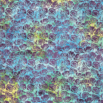 Sparkler Batiks - Poppies Baja Bright Yardage