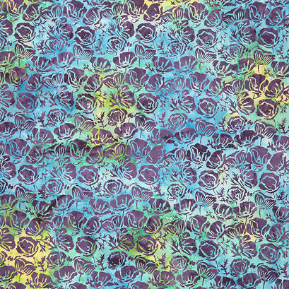 Sparkler Batiks - Poppies Baja Bright Yardage