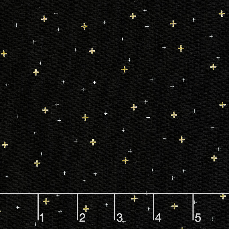 Sparkler - Black Metallic Yardage
