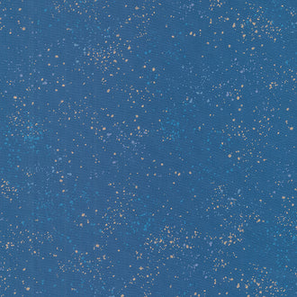 Speckled - Bluebell Metallic Yardage