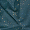 Speckled - Teal Navy Metallic Yardage