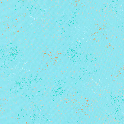 Speckled - Turquoise Metallic 108" Wide Backing