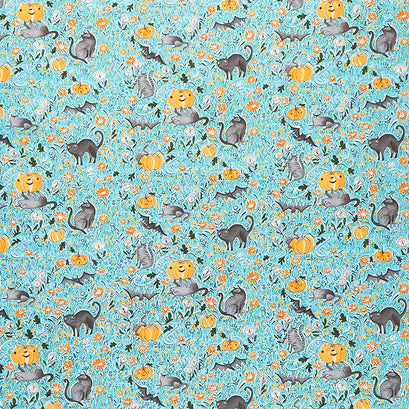 Spirit of Halloween - In the Patch Blue Yardage