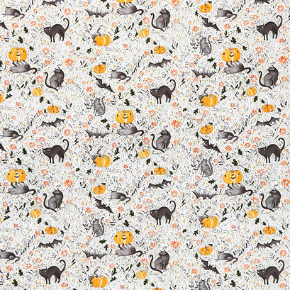Spirit of Halloween - In the Patch Grey Yardage