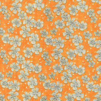 Spirit of Halloween - Nocturnal Bloom Orange Yardage