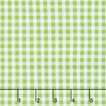 Splash of Lemon - Small Gingham Green Yardage